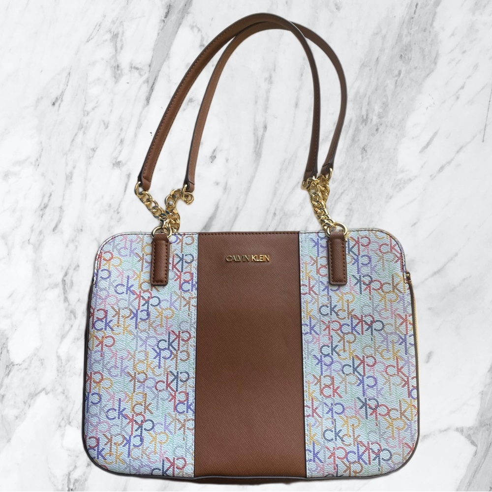 Calvin Klein Multi-color Monogram Shoulder bag